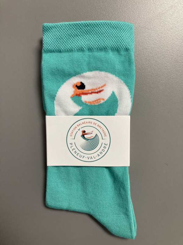 Chaussettes : modèle couleur unie - © Office de Tourisme de Pléneuf-Val-André Chaussettes : modèle couleur unie