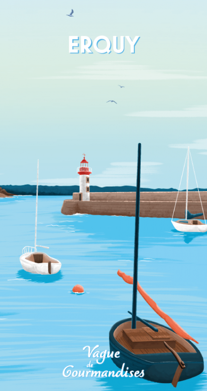 Motif Erquy - © Vague de Gourmandises Motif Erquy